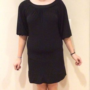 Cute black tie behind dress